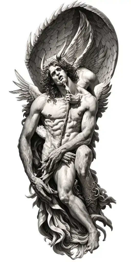 Gustave Dore Lucifer Eating Sinners Heaven