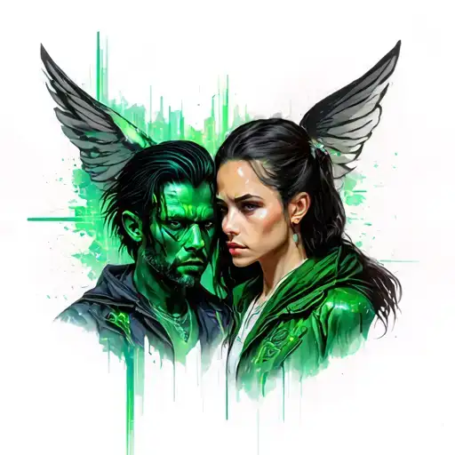 Neo And Trinity The Matrix