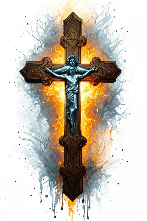 Bleesed With Three Crosses