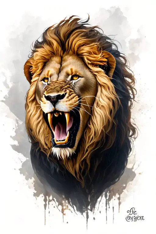 Lion Roaring