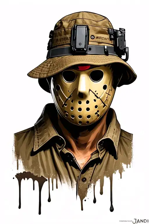 Jason Voorhees With Tactical Boonie Hat