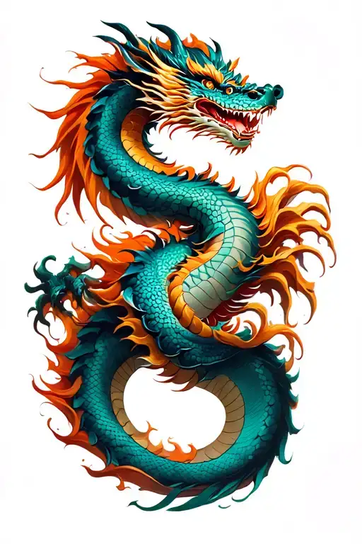 Japanese Dragon Wrapped