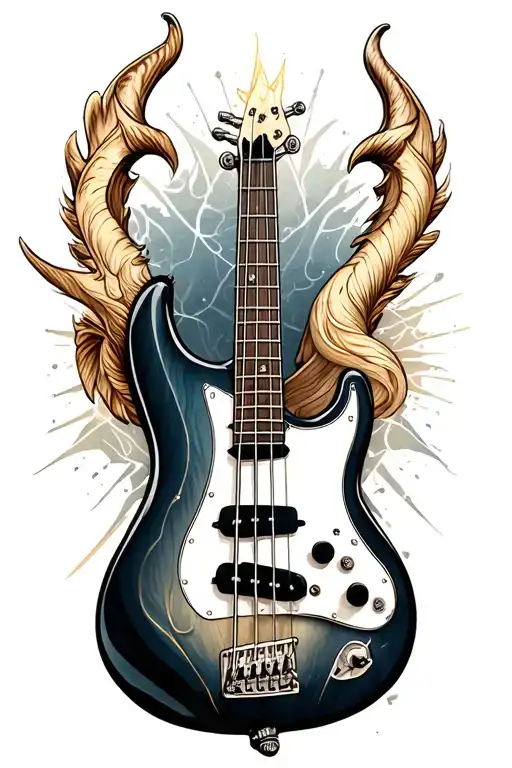 Bass Guitar Aries Zodiac Sign