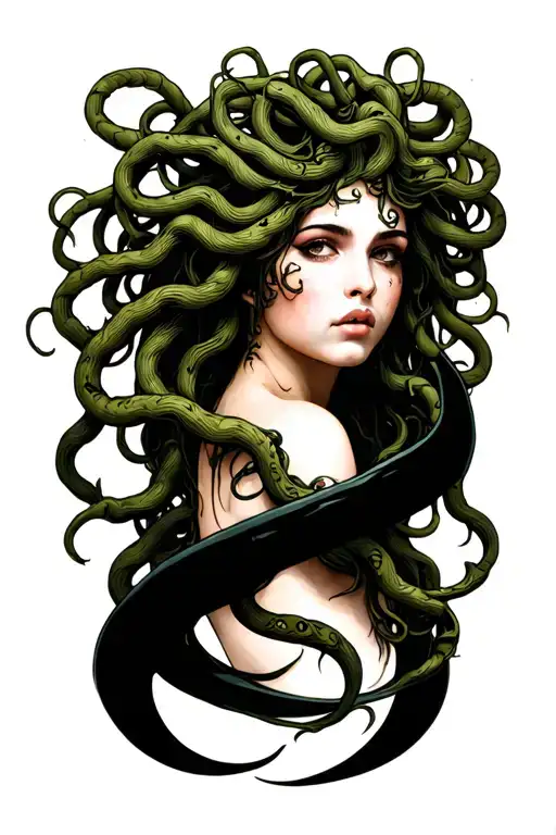 Sexy Medusa Intertwined