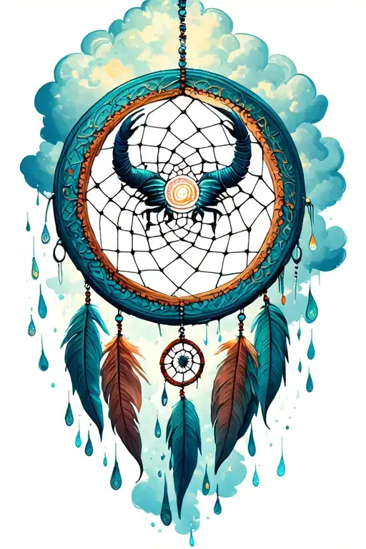 Scorpio Moon Dream Catcher Money Rain Cloud