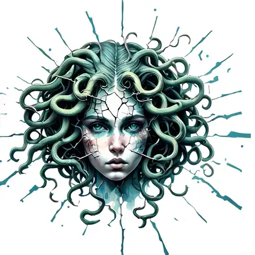 Medusa And Broken Mirror