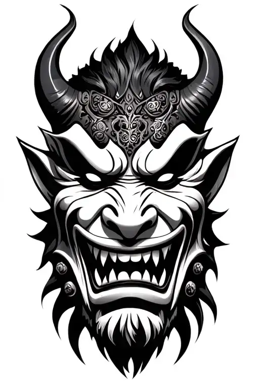 Oni Mask Looking