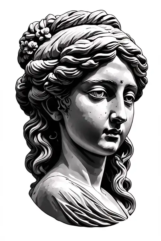 Greek -Style Woman Statue