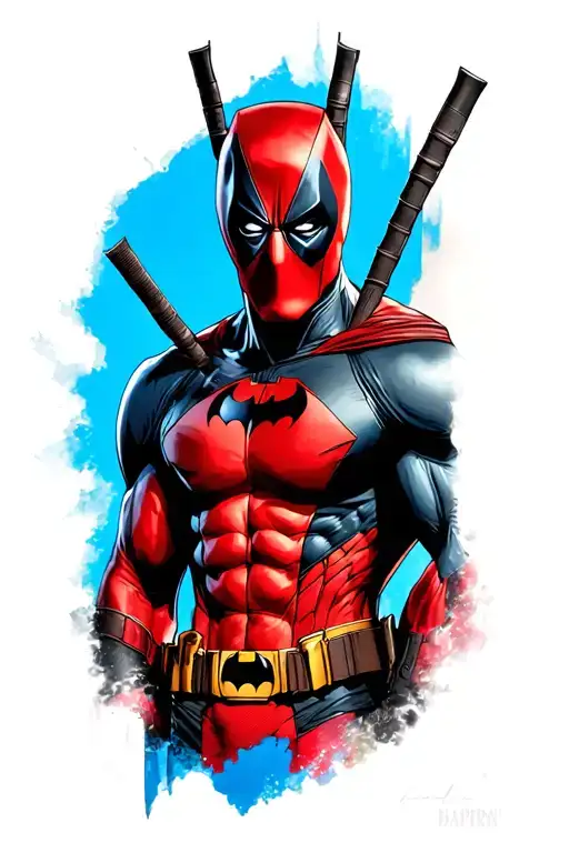 Deadpool And Batman Fusion