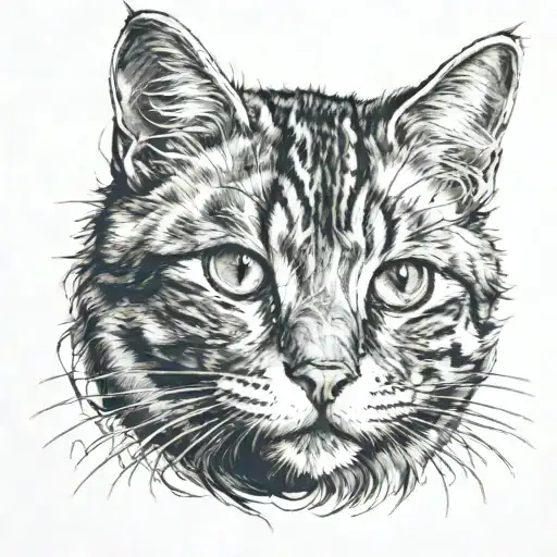 Cat With Scratch Marks