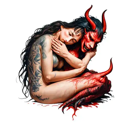 Mother Comforting The Devil