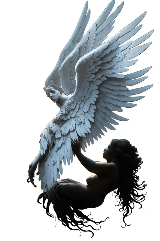 Angel's Wings Come Out Of A Trisquele