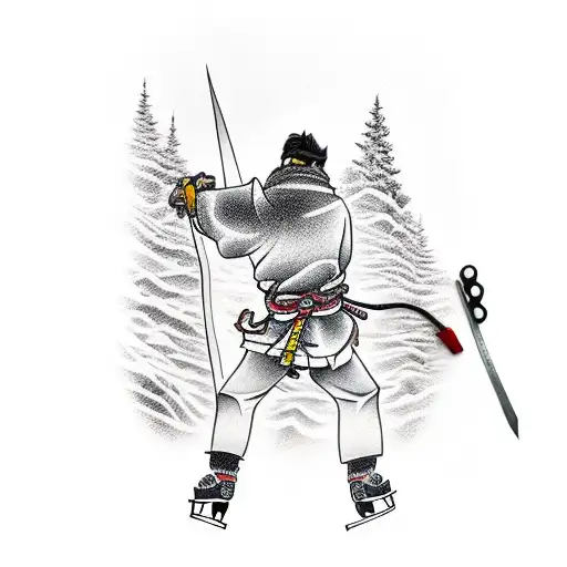 Ice Climbing Samurai