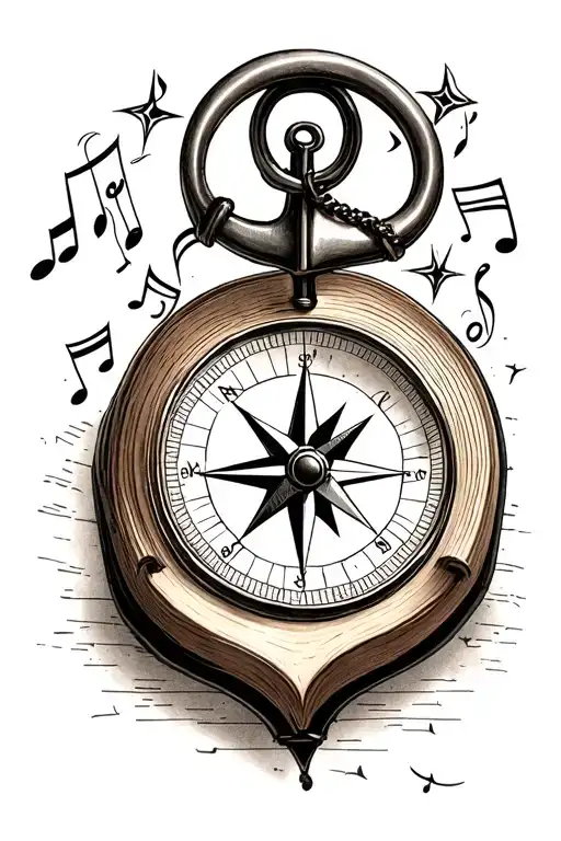 Compass Book Anchor Stars Musicnotes