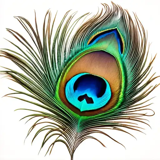 Vel With Om And Peacock Feather