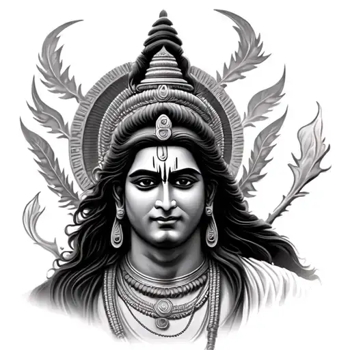 Lord Shiva With Sheshanaga Above His Head