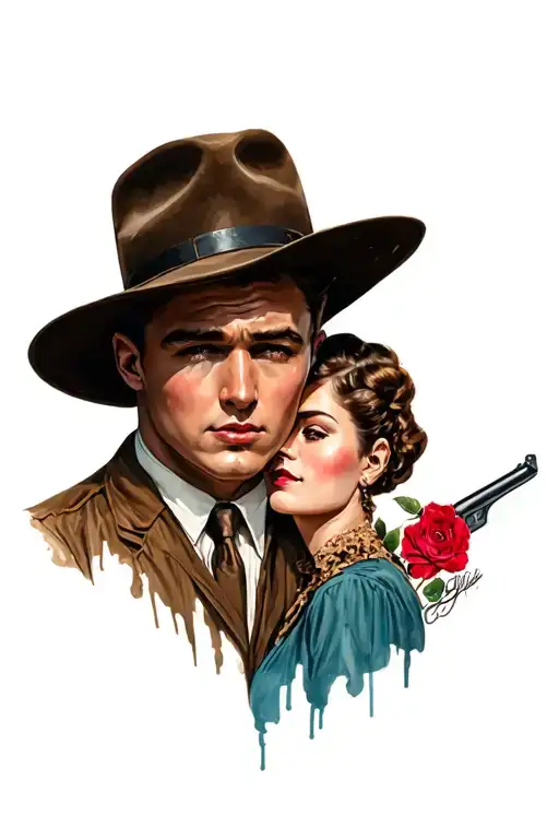 Modern Bonnie And Clyde Inspired