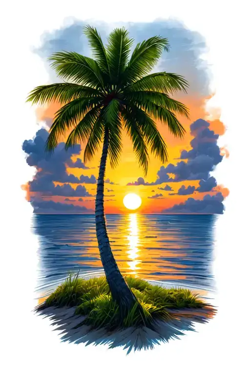 Palm Tree Sunset