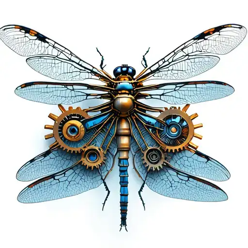 3D Mechanical Dragonfly Gears Incorporated