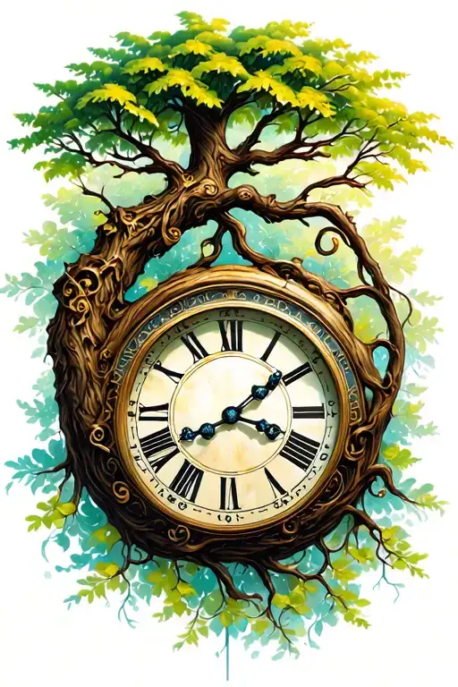 Tree Of Life With Clock
