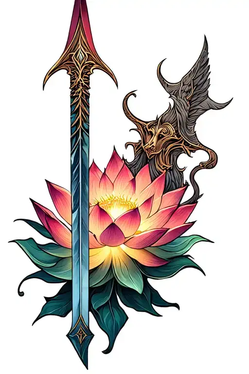 Gungnir Odin's Spear Originating From Lotus