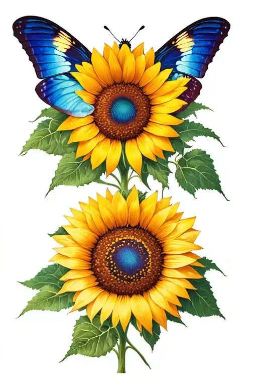 Sunflower Butter Fly