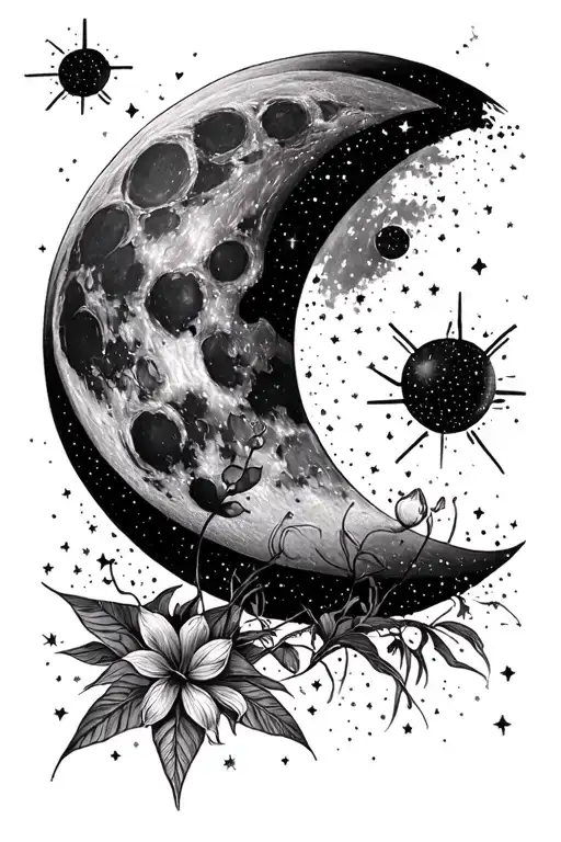 I Love You To The Moon And Back With Space In The Background