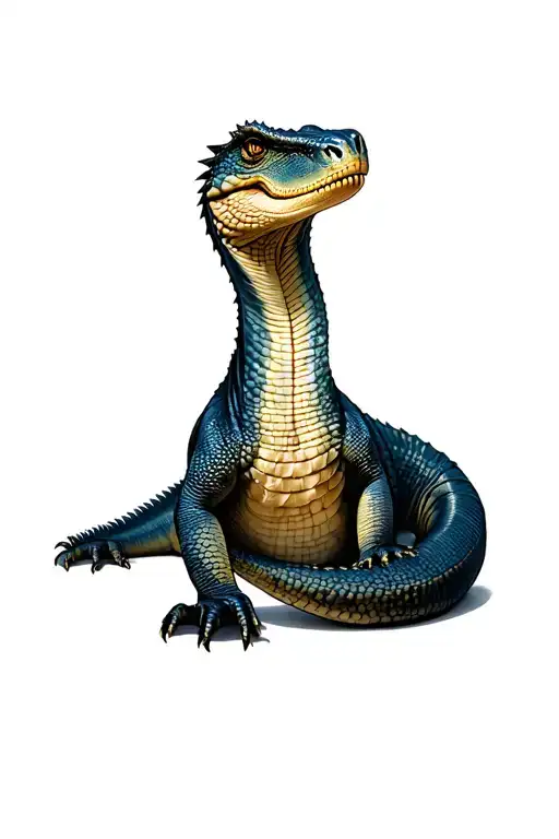 Komodo Dragon Coiled