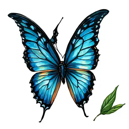 Broken Wing Butterfly Resting