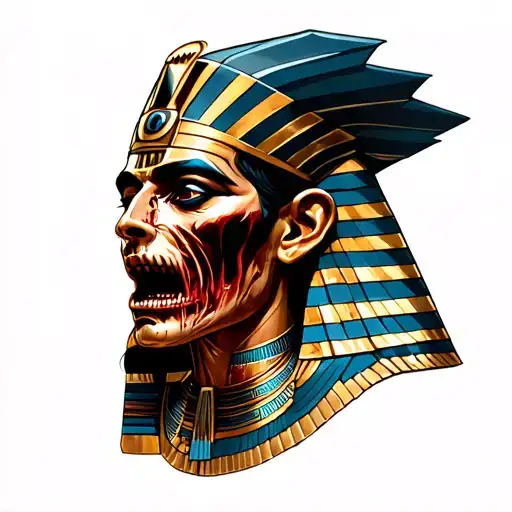 Decaying Zombified Egyptian God
