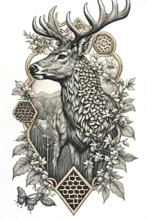 Deer Woodland Bear Cardinal Bees Honeycomb