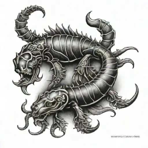 Scorpio And Pisces Zodiac Symbols