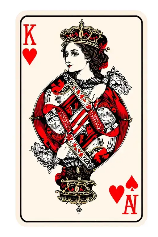 Queen Of Hearts Card