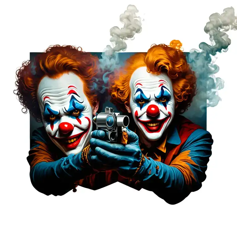 Clowns With Smoke Gun