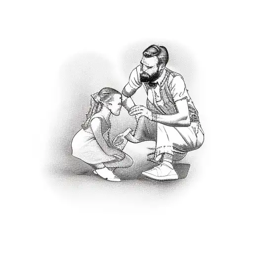 Man Propsing A Girl Under A Tree