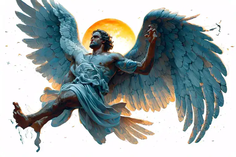 Icarus Flying Towards The Sun