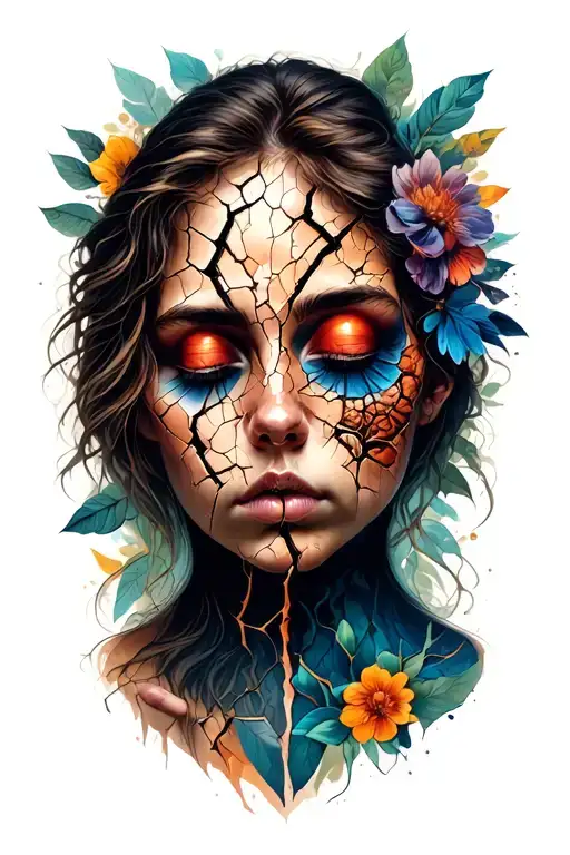 Broken Person Searching For Peace And Soul