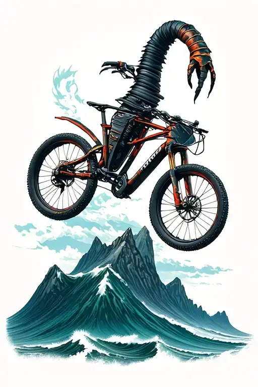 Scorpio Travel Bike Mountain Oceans Wind Mountain