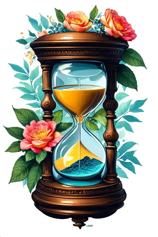 Hour Glass Gods Will Patience Peace Presents