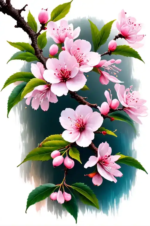 Cherry Blossom Branch Wrapped