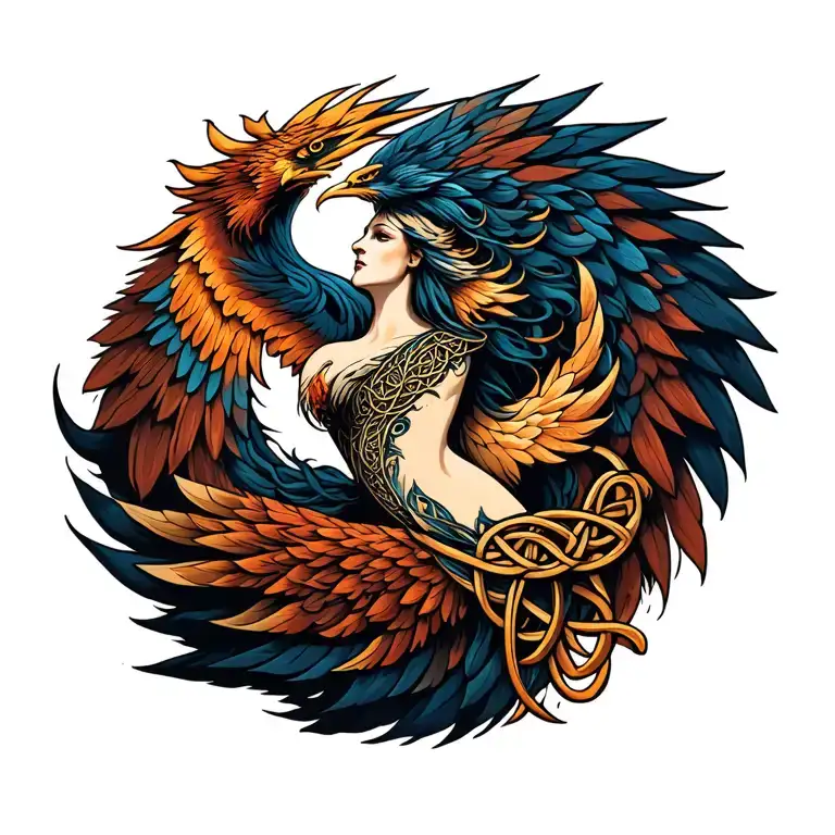 Phoenix Rising Celtic Mother Knot