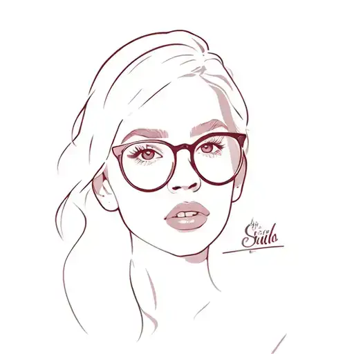 A Woman With Glasses