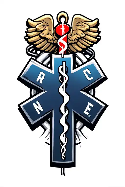 Emergency Medical Symbol Combined