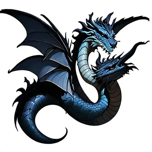 Dragon Sleeping And Fairy On Tail Wrapped