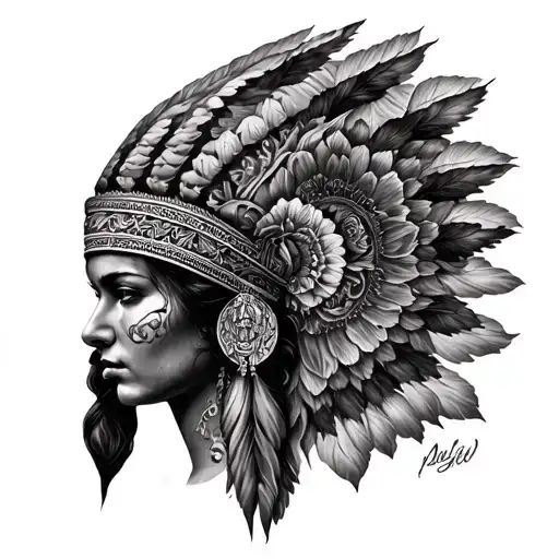 Headress Facing East Inside