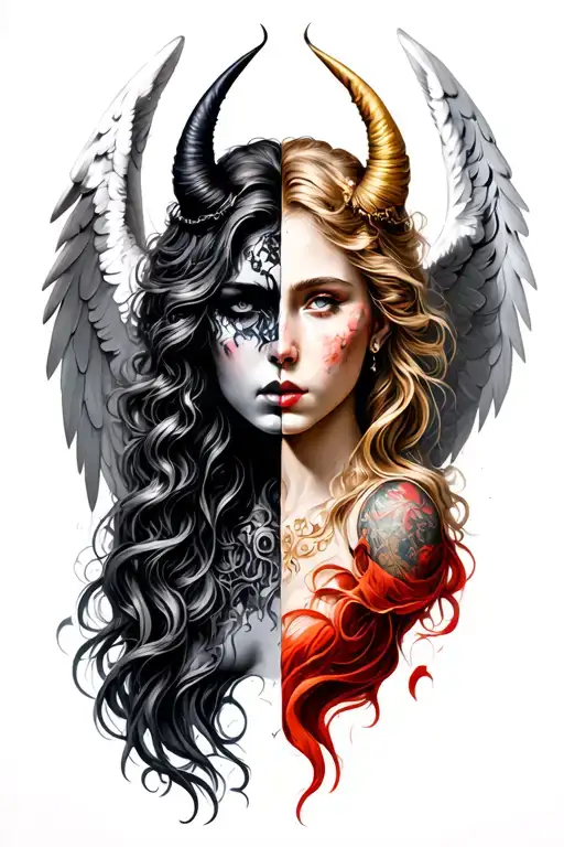 Half Angel And Half Demon