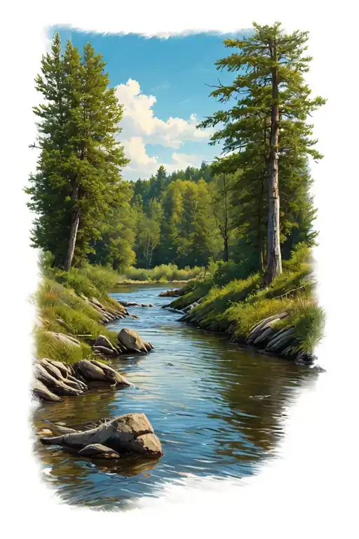 Outdoor Scene Featuring A River