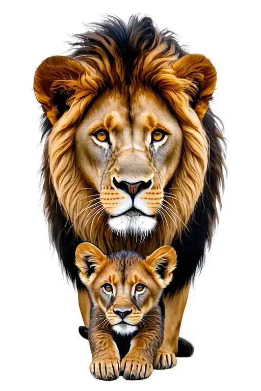 Lion And Cub