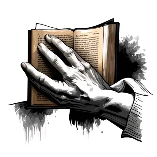 Hand Prayer Hands And Bible