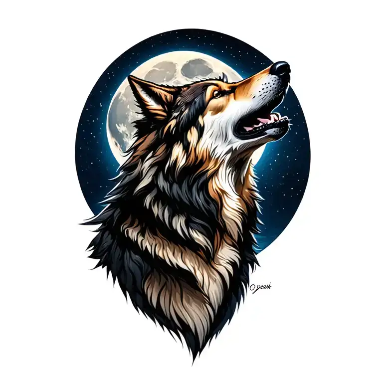 Howling Wolf Howling At The Moon